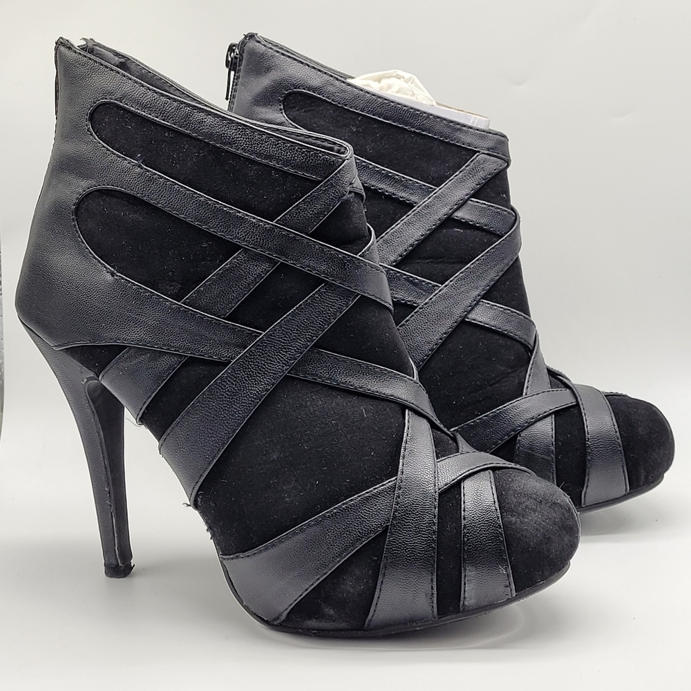 Black Booties Size 10